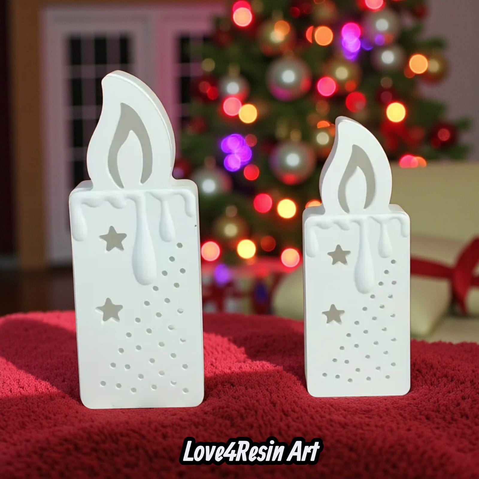 Set lumânări  de Craciun