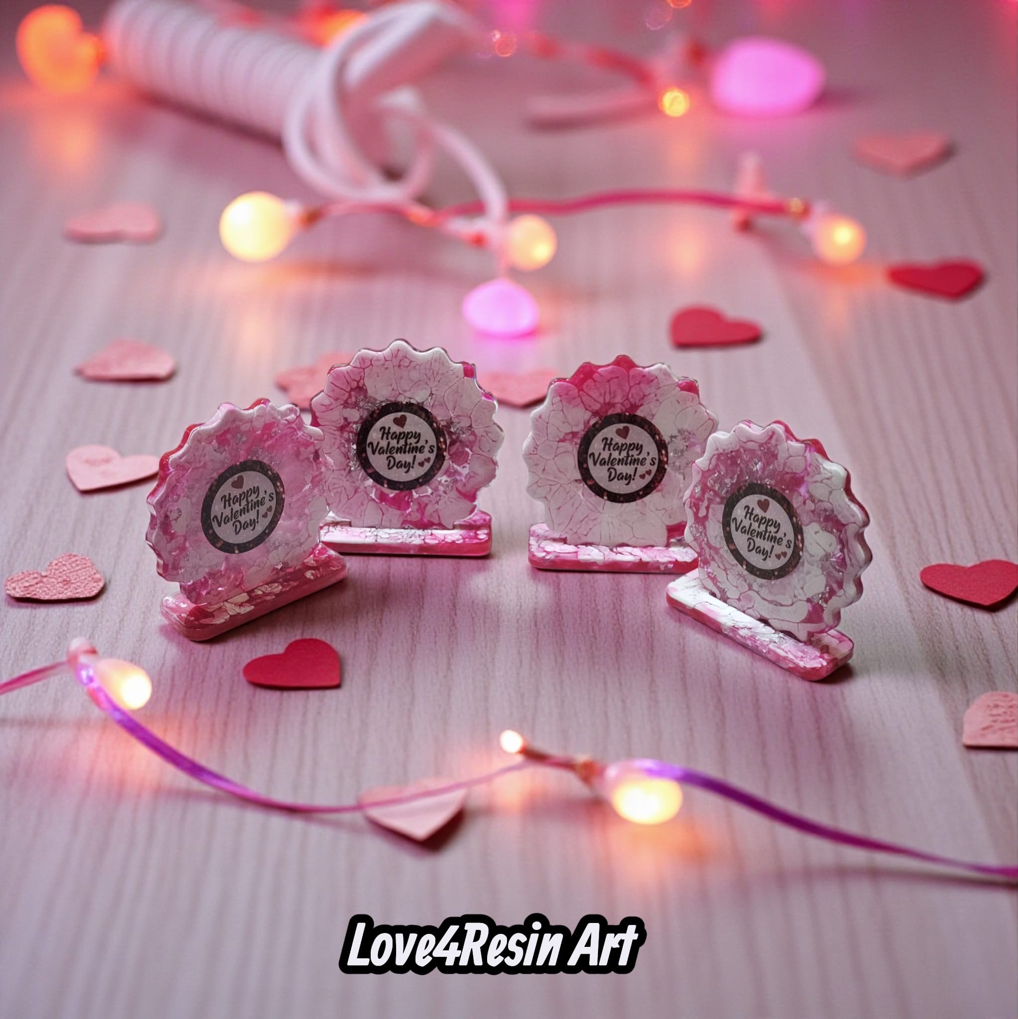 Set coastere Happy Valentines